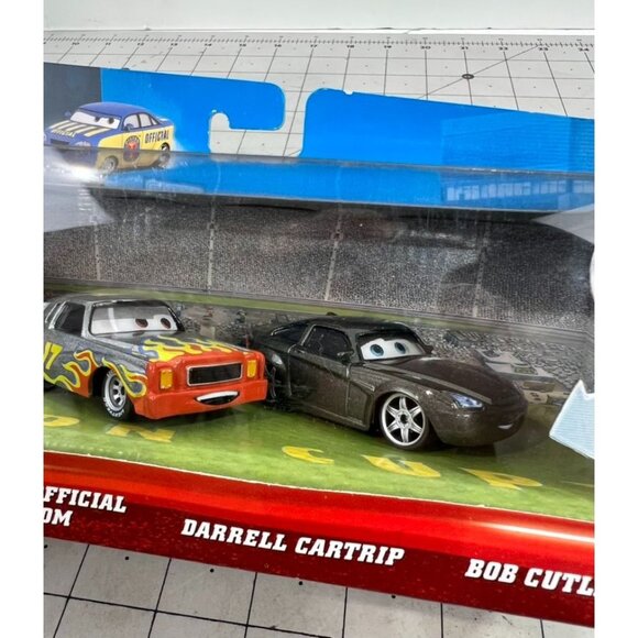 Disney / Pixar CARS Movie Exclusive 1:55 Diecast Piston Cup Nights 3 Car Set NIB - Picture 2 of 10